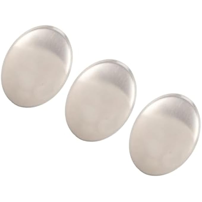 Eacam STAINLESS STEEL ODOR REMOVING BAR EFFICIENTLY ELIMINATES FISH GARLIC ONION SMELL FOR KITCHEN GADGET ENTHUSIASTS (3PCS) - Image 1